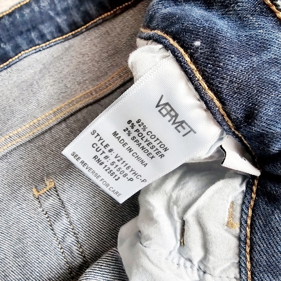 VERVET BY FLYING MONKEY Boyfriend Jeans Size 0(24) Dreamland Straight Relaxed - Picture 12 of 14